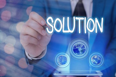 Kelime yazma metni çözümü. Bir sorunu çözmek ya da bu imajın zor durumlarla başa çıkmak için Nasa tarafından desteklenen iş kavramı.