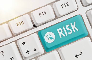 Word writing text Risk. Business concept for Possibility of losing something of value or threat of damage.