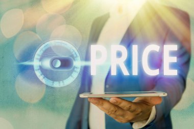El yazısı Price. Kavram, bir şey için beklenen ya da gerekli para miktarı anlamına gelir.