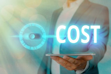 El yazısı maliyeti. Kavram demek, genellikle satın aldığınız ya da gösteriş yaptığınız bir ürün için ödenen miktar demektir..