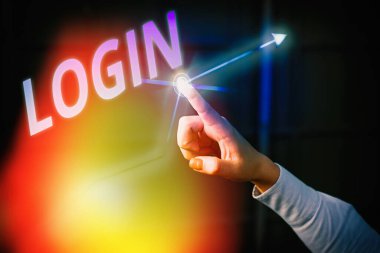 Word yazma metin oturum açma. İş kavramı tecavüz Blog sitesi için Kullanıcı adınızı ve şifrenizi kayıt kullanarak.