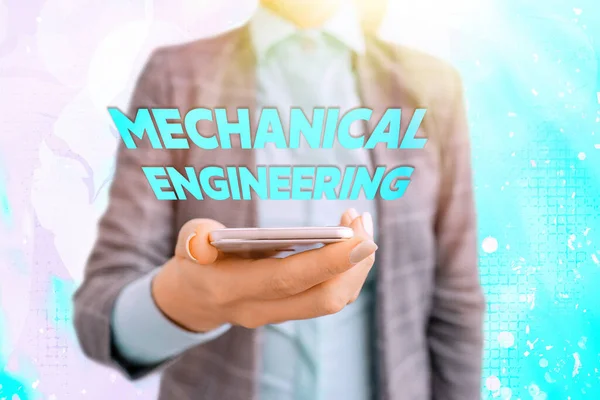 Εννοιολογική γραφή στο χέρι που δείχνει Μηχανολόγους Μηχανικούς. Business photo showcasing ασχολείται με Σχεδιασμός Κατασκευή Χρήση Μηχανημάτων. — Φωτογραφία Αρχείου