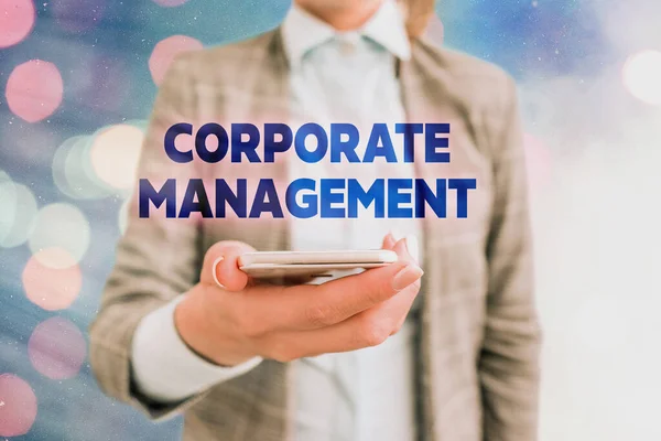 Escritura manual conceptual que muestra la gestión corporativa. Foto de negocios mostrando todos los Niveles de Personal Gerencial y Excutivos . — Foto de Stock