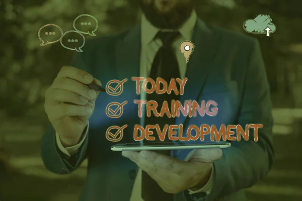 Szövegírás szöveg Képzés Fejlesztés. Üzleti koncepció a tanuláshoz és a készségek és ismeretek bővítéséhez Program. — Stock Fotó