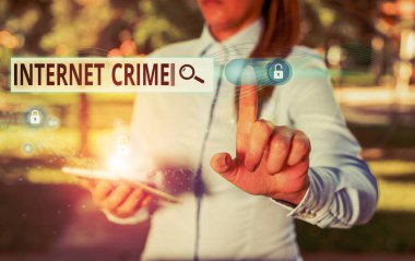 İnternet Suçları 'nı gösteren bir not yazıyorum. İnternet 'te suç ya da yasadışı online faaliyet gösteren iş fotoğrafları.