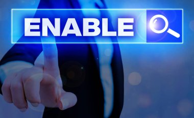 Etkinliği gösteren kavramsal el yazısı. İş fotoğrafı sergisi birine ya da bir şeye yetki veriyor ya da bir şeyler yapıyor..