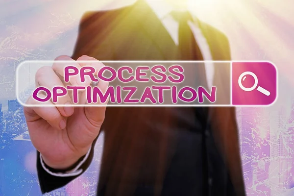 Оптимізація процесу написання текстів. Концепція бізнесу для підвищення ефективності організацій Максимізувати продуктивність . — стокове фото