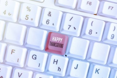 Kelime yazmak Şükran Günü 'n kutlu olsun. Ulusal Hasat Festivali İş Konsepti Kasım ayında kutlandı.