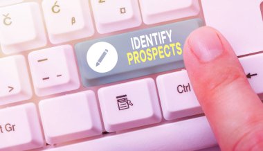 El yazısı metni Prospects tanımla. Konsept: Muhtemel müşteri için ideal donörler.