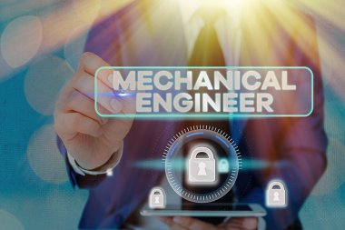 Mekanik Mühendisi 'nin el yazısı. Makine Sistemi Uygulamalı Mühendislik Disiplini anlamına gelen kavram.