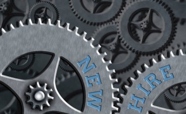 Kelime yazma metni Yeni İşe Alma. Daha önce örgüt tarafından işe alınmamış biri için iş kavramı.