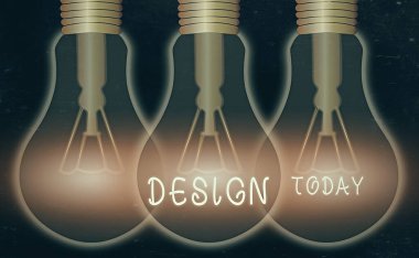 Tasarım gösterilen metin işareti. Bak işlev veya bina işleyişini göstermek için çizim kavramsal Fotoğraf planı üretilen.