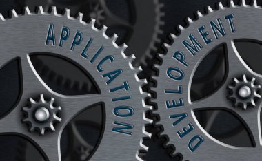 Uygulama Geliştirmesini gösteren not yazılıyor. Mobil Aygıtlarda kullanılacak Bilgisayar Uygulamalarının oluşturulduğu iş fotoğrafı.