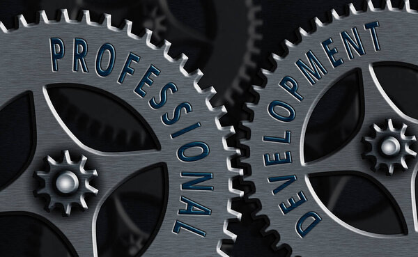 Writing note showing Professional Development. Business photo showcasing Learning to earn or maintain Mastery Credentials.