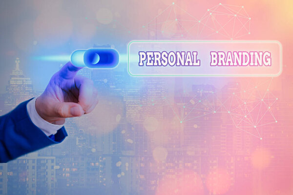 Концептуальный почерк, показывающий персональный брендинг. Практика маркетинга людей себя образ в качестве брендов
.