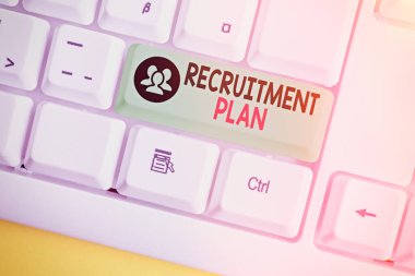 Kelime yazma metni işe alma planı. İşi bıraktığınızda para biriktirmek için iş kavramı.