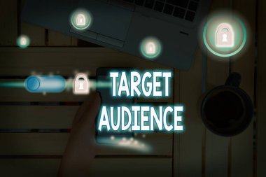 Hedef Seyirciyi gösteren metin işareti. Sözcüklerinizi belirtmek istediğiniz kavramsal fotoğraf kategorisi.