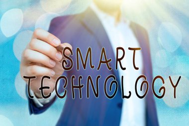 Akıllı Teknoloji el yazısı. Bilgisayar ya da çip içerisindeki aygıtlar ya da aygıtlar anlamına gelir.