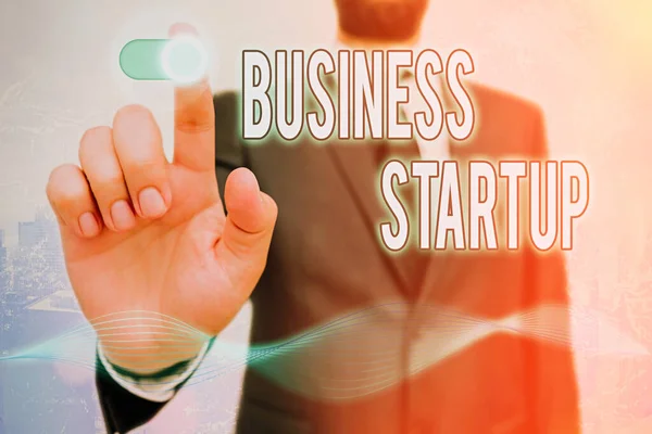 Fogalmi kézírás mutatja Business Startup. Üzleti fotó szöveg Új kereskedelmi vállalkozás indítása Friss vállalkozás. — Stock Fotó