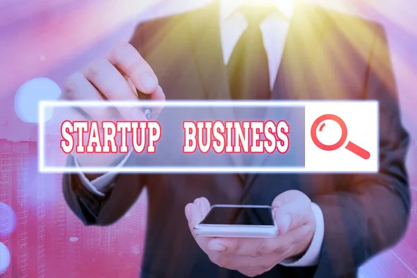 Manuscrito texto Startup Business. Conceito que significa Engajar para um novo empreendimento Fresh Trading and Selling . — Fotografia de Stock