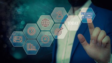 Satın Alım Faaliyetini gösteren kavramsal el yazısı. İş fotoğrafı metni bir organizasyonun hedeflerine ulaşmak için mal edinme.