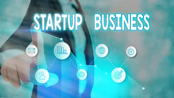 Manuscrito texto Startup Business. Conceito que significa Engajar para um novo empreendimento Fresh Trading and Selling . — Fotografia de Stock