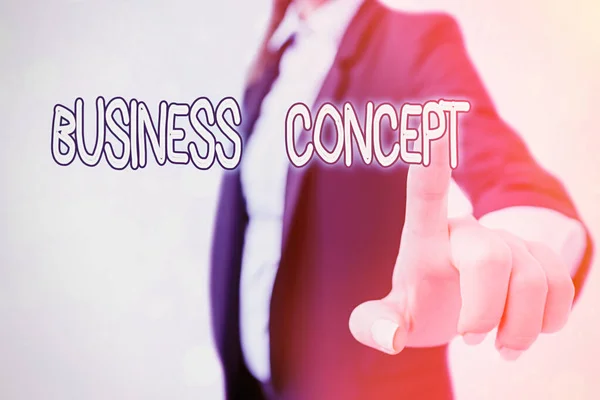 Schrijfbriefje met Business Concept. Zakelijke foto presentatie van nieuwe productbenadering van marketing of het leveren van het. — Stockfoto