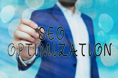 El yazısı Seo Optimizasyonu. Web sitesinin veya sayfanın çevrimiçi görünürlüğünü etkileme süreci.