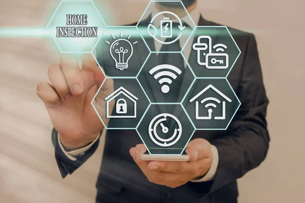 Word writing text Home Inspection. Business concept for Examination of the condition of a home related property. — Stock Image Word writing text Home Inspection. Business concept for Examination of the condition of a home related property. Royalty Free Stock Images