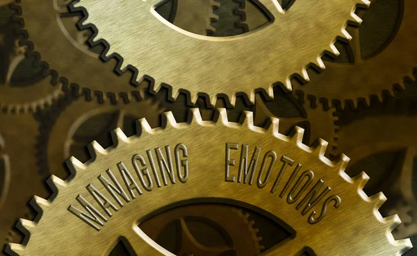 Texto de escritura a mano Managing Emotions. Concepto que significa Controlar los sentimientos en uno mismo Mantener la compostura . — Foto de Stock