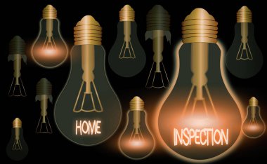 Writing note showing Home Inspection. Business photo showcasing Examination of the condition of a home related property. clipart