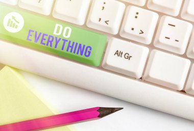 Herşeyi Yap 'ı gösteren bir not yazıyorum. Tüm Ticaretlerden Jack 'in 