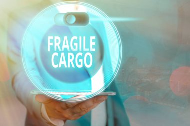 El yazısı metni Kırılgan Kargo. Kavram, dikkatli köpüklü Kırılabilir Kabza Cam Zararlı Ürünler.