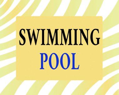 Kelime yazma havuzu. Boş zaman aktiviteleri için suyu tutmak için tasarlanmış iş konsepti Yatay Dikdörtgen Şeklinde bükülmüş Köşeli Boş Dört köşeli Şekil.