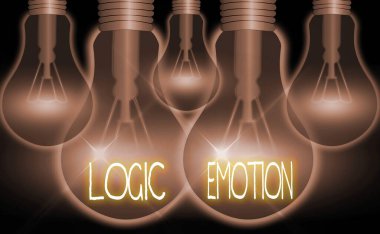 Mantık duygusunu gösteren kavramsal el yazısı. İş fotoğrafı metni Nahoş Duygular Makul Zihne Dönüştü.