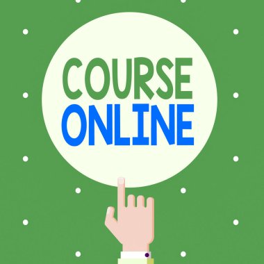 Rota Çevrimiçi 'yi gösteren mesaj işareti. Kavramsal fotoğraf eearning Electronic Education Uzaktan Çalışma Dijital Sınıfı Erkek Hu Analizi İndeks Parmakla İşaret Etme Katı Renk Çemberi.