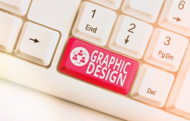 Kelime yazma metni Grafik Tasarımı. Reklamlarda metin ve resimleri birleştirme sanatı veya becerisi konsepti.