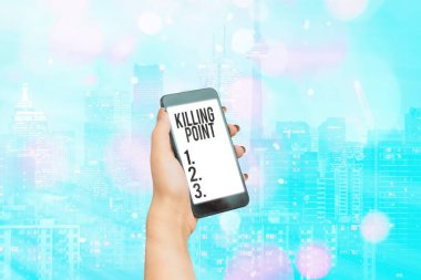 Ölüm Noktası 'nı yazan el yazısı. Kavram anlamı Faz Sonu İnceleme Evre Kapısı Proje Değerlendirmesi Devam Yok.