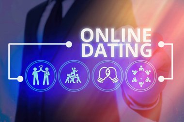 Online Flört 'te el yazısı. Kavram anlamı: Eşleşen İlişkiler Aranıyor ewing Video Sohbeti.