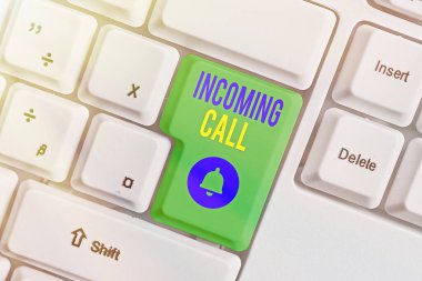 El yazısı Gelen Arama. Gelen Arama Kimliği Telesekreteri Telesekreteri.