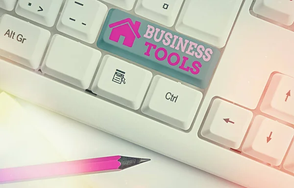 Handwriting text Business Tools. Concept meaning Marketing Methodologies Processes and Technologies use.