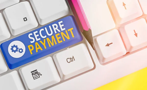 Handwriting text writing Secure Payment. Concept meaning Security of Payment refers to ensure of paid even in dispute.