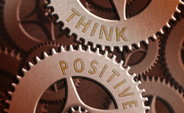 Text sign showing Think Positive. Conceptual photo The tendency to be positive or optimistic in attitude. — Stock Photo, Image