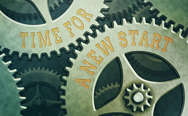 Texto de escrita de palavras Time For A New Start. Conceito de negócio para algo é suposto começar agora mesmo Novo trabalho . — Fotografia de Stock