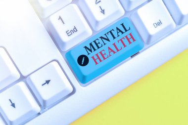 Akıl Sağlığını gösteren bir not yazıyorum. İş fotoğraflarında, bireylerin psikolojik durumları göz önüne alındığında,.