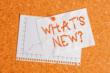 Yeni Soruyu Yazan El Yazısı Yazısı. Birisine güncel olayları sorduğunuzda kavramsal kavram. Mantar tahta renk boyut kağıt raptiye raptiye bilborda uyarı tahtası.