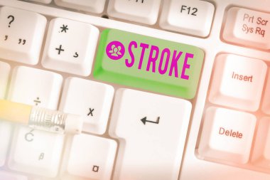 Felç belirtileri var. Düşük kan akışı yüzünden hastaların bilincini kaybettiği kavramsal fotoğraf..