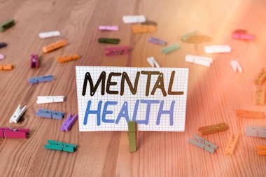 El yazısı, akıl sağlığı mesajı. Kavram, bireysel bir durum anlamına gelir. Psikolojik durumları açısından..