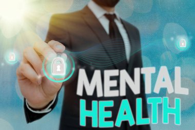 El yazısı, akıl sağlığı mesajı. Kavram, bireysel bir durum anlamına gelir. Psikolojik durumları açısından..