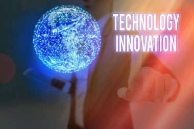 Kelime yazma teknolojisi icadı. NASA tarafından desteklenen bu görüntünün elementlerinin önemli teknolojik değişimleri için iş kavramı.